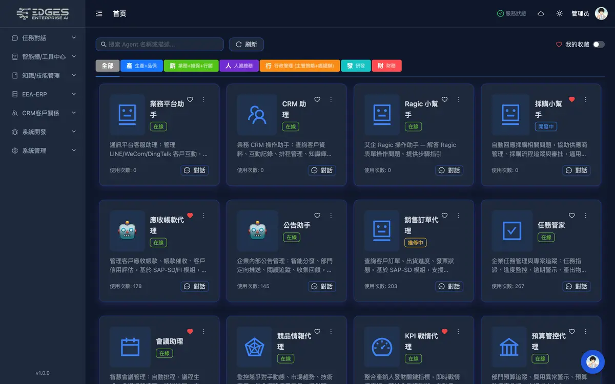 Agent 智能體中心